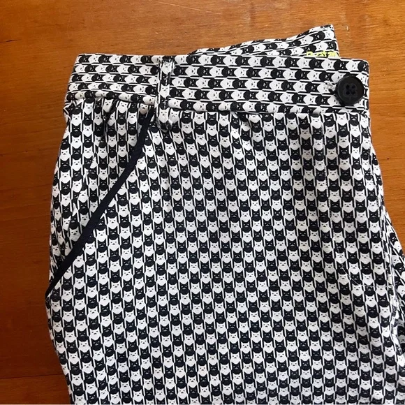 Betabrand Cat Pants Black and White Checkered L - Picture 5 of 8